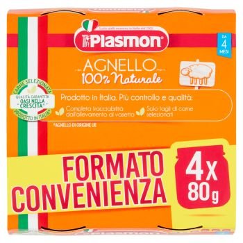 Plasmon Omogeneizzato Di Carne Agnello 4x80g - Farmacia Loreto - 9